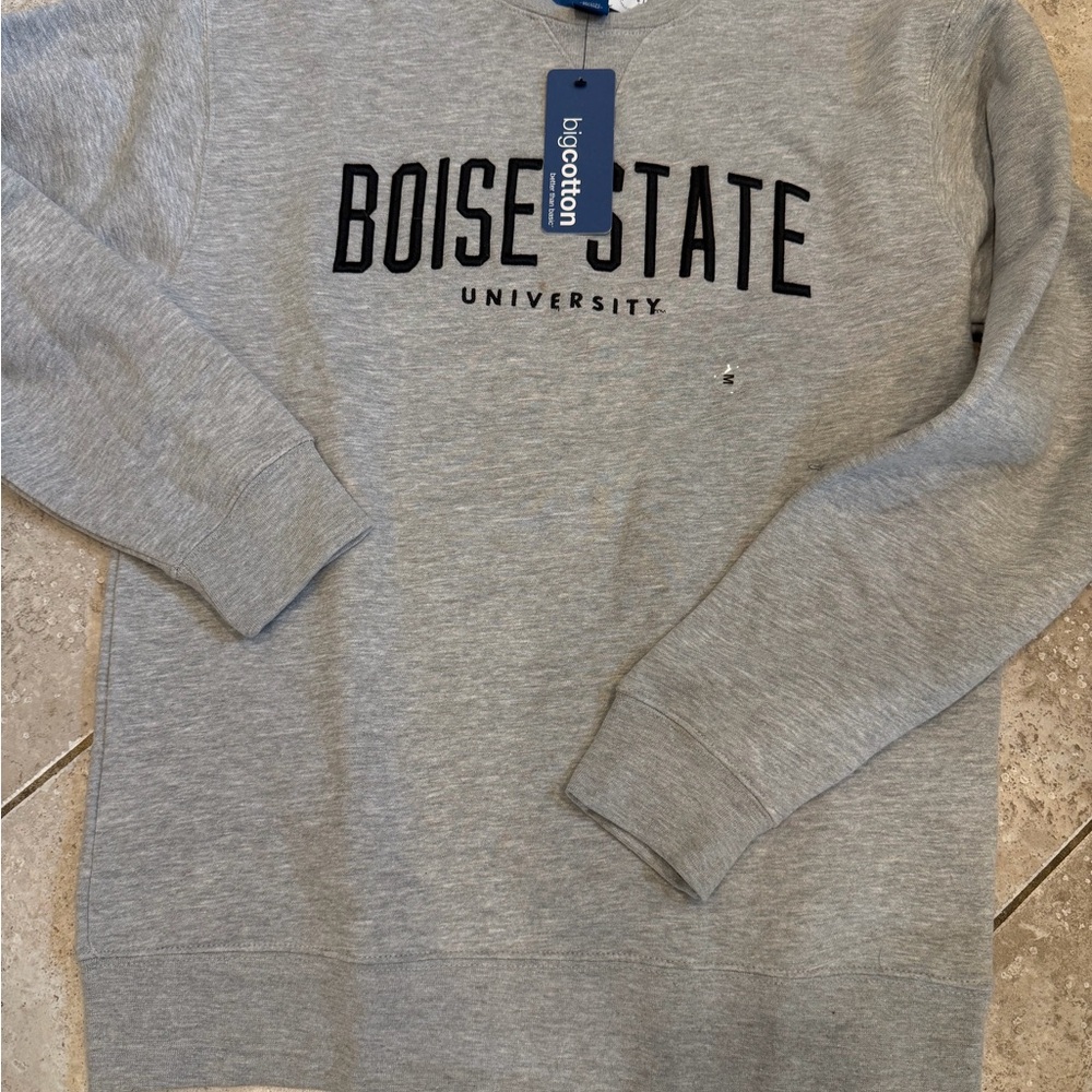 Boise State University Grey Crewneck Sweatshirt